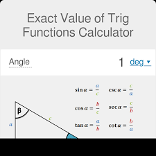 exact value of trig functions calculator