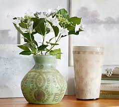 Ella Etched Mercury Glass Vases