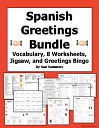 Spanish Greetings Dialogues Worksheets Teaching Resources