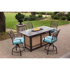 Dining Set With 4 Swivel Chairs