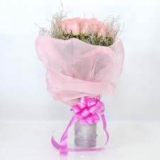 pink rose bunch kolkata gifts