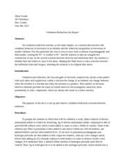    formal lab report example   Financial Statement Form Organic chemistry formal lab report