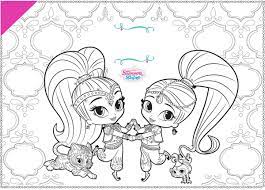 Hundreds of free spring coloring pages that will keep children busy for hours. Shimmer And Shine Coloring Pages Print For Free Best Collection