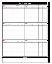 Download free excel dashboard templates, inclusive of financial, kpi, project management, sales, hr, seo, and customer report examples. Workout Chart Templates 8 Free Word Excel Pdf Documents Download Free Premium Templates