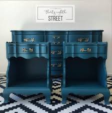 Vintage plete dixie french provincial bedroom set dresser. Painted Dresser In Peacock Blue Thirty Eighth Street