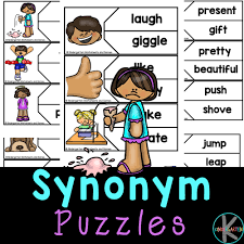 free printable synonym puzzles for