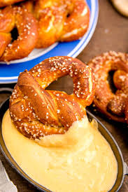 soft pretzel recipe with cheese sauce