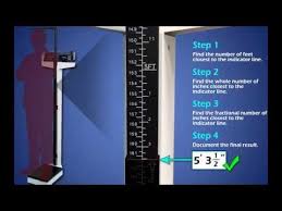 Learningtools Reading Height Measurements On A Physician Mechanical Beam Scale With Height Rod