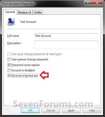 I unlocked and reset the password, but the password wo. Account Lockout Unlock A Locked Out User Account Windows 10 Forums