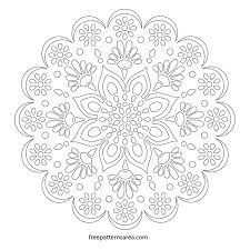 Free Mandala Stencil Vector