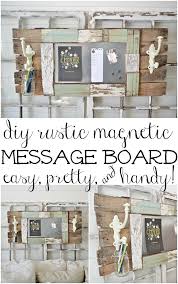 Diy Rustic Magnetic Message Board Liz
