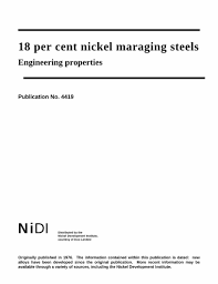 18 per cent nickel maraging steels