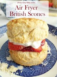 traditional british scones in the air