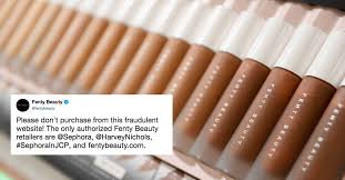 fenty beauty posts warning about