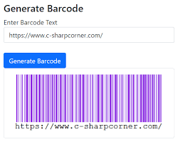 how to generate barcode in asp net mvc core