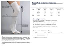 Therafirm Unisex Anti Embolism Thigh High Stockings 18 Mmhg