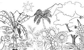 Gambar sketsa bunga tulip sederhana. Pesona Alam Desa Pacewetan Sketsa Taman Bunga Dan Pemandangan Alam