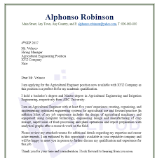 Agricultural Engineering Cover Letter Business Service Vepub