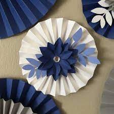 fl paper fans rosettes backdrop