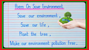 save environment poem