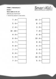 grade 3 maths worksheet times tables