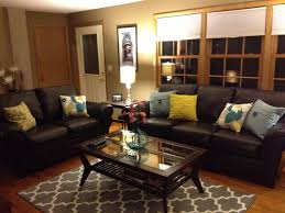 living room design ideas brown sofa
