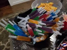 A) a big bowl b) any kind of container you want to serve your shots in. My Friend Had Jello Shots In Syringes At Her Halloween Party Interestingasfuck