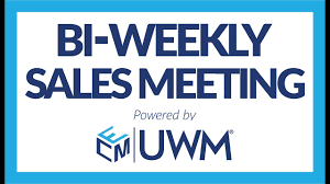 Bi - Weekly Sales Meeting - EMC x UWM #7 - YouTube