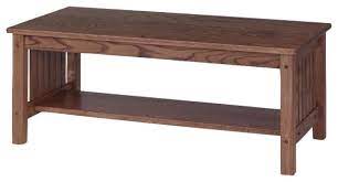 Mission Style Solid Oak Coffee Table