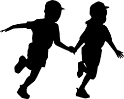 組体操する子供たちのシルエット | フリー、無料で使えるイラストカット.com
