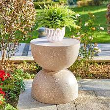 Pink Terrazzo Outdoor Side Table