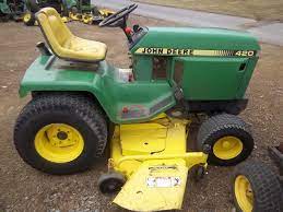 john deere 420 lawn garden tractor w