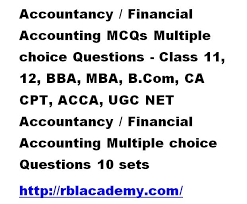 Accountancy Mcqs Financial Accounting