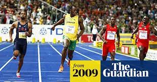 The 100m world record record has improved over time as track surfaces and running shoe design has improved, as well as the positive impact of advanced early world records used only hand timing, which was generally accurate to one tenth of a second. Usain Bolt Breaks World Record In Time Of 9 58sec To Win 100m Gold In Berlin Usain Bolt The Guardian