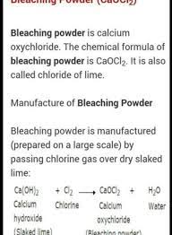 how is bleaching powder obtained give
