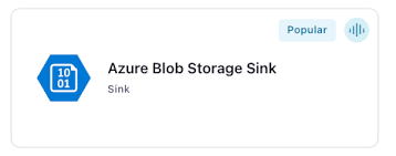 azure blob storage sink connector for
