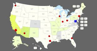 Interactive Usa Map Clickable States Cities