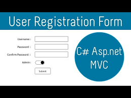 asp net mvc user registration form