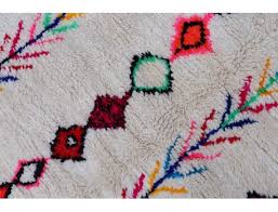 azilal berber carpet with orange blue