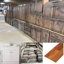 knotty alder kitchen cabinet set