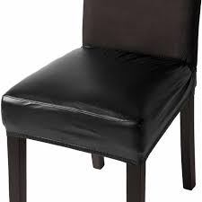Stretch Faux Leather Chair Covers