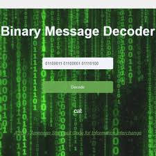 create binary message decoder html