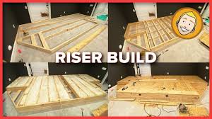 build a riser for home theater seating