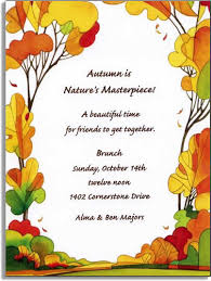 Fall Party Invitation Template Magdalene Project Org