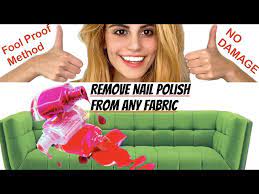 remove nail polish from the couch