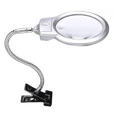 Magnifying Glass Clamp Large Lens Led