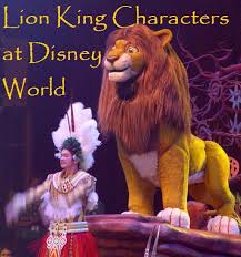 lion king characters and experiences at