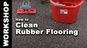 how to clean rubber flooring 4 steps
