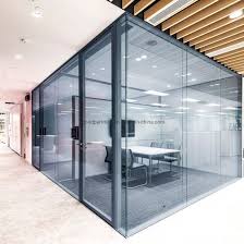 china fixed glass wall partitions