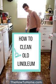 how to clean kitchen floor linoleum and